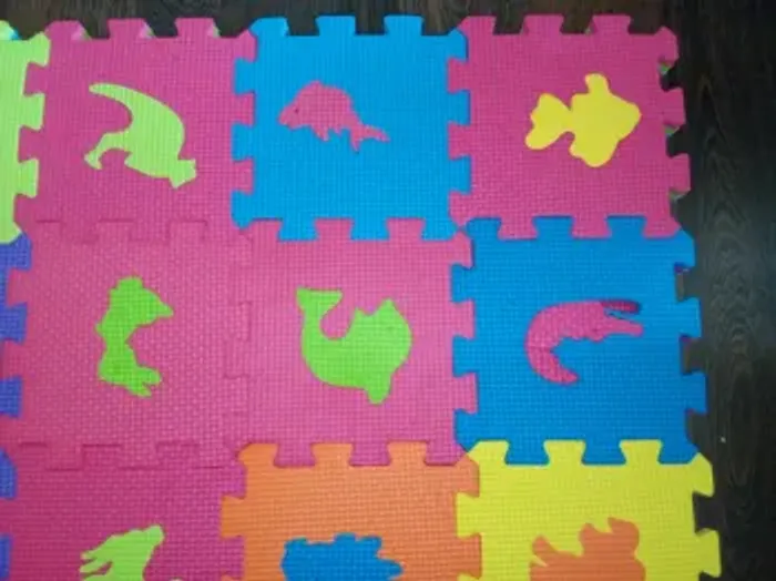 Tapis/Dalle/Puzzles en mousse - 61 pièces - Enfants - Multicolores - photo numéro 5