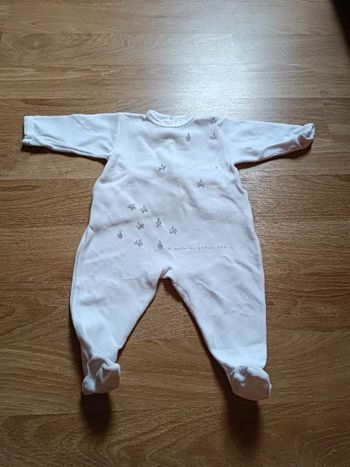 Dors bien blanc Petit bateau 6 mois