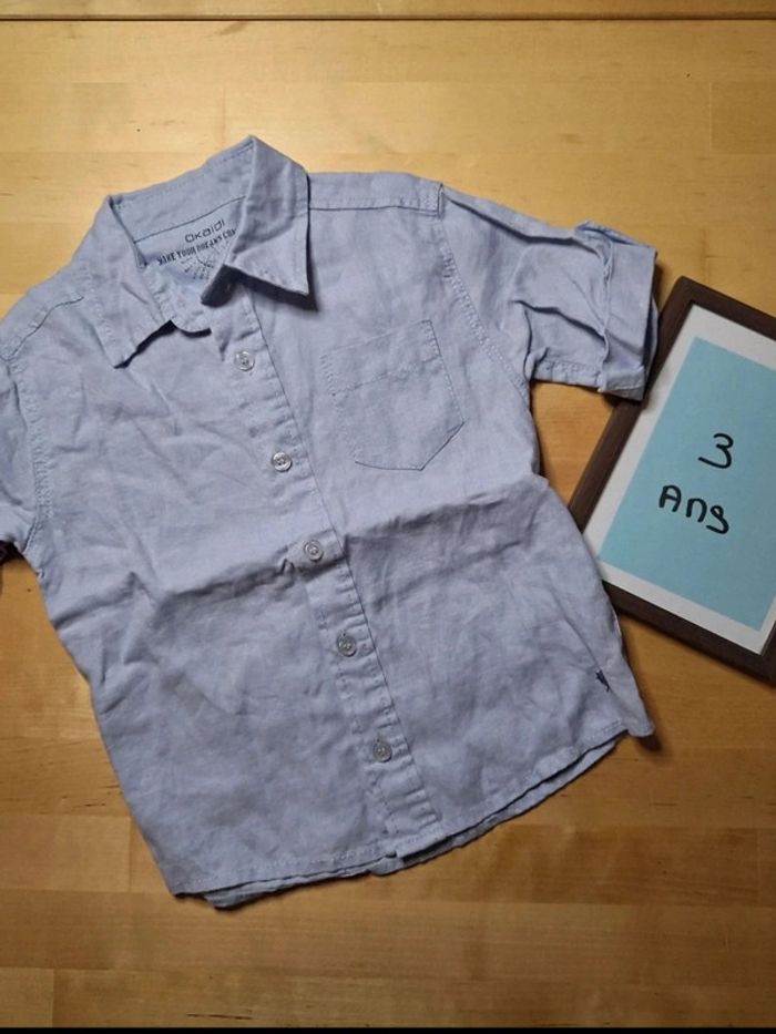 Chemise manche courte pour garçon taille 3 ans marque Okaïdi très bon état