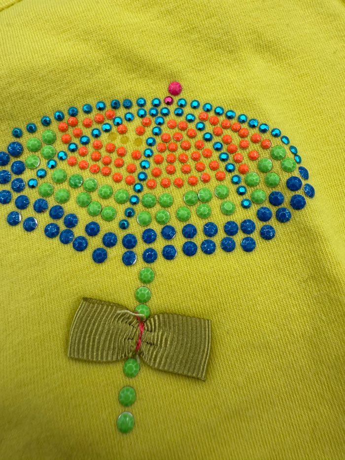 Tee-shirt manches courtes jaune - photo numéro 2