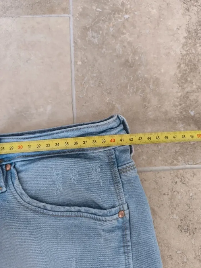Mini short Femme en Jean Tommy Hilfiger Taille FR40 - photo numéro 7