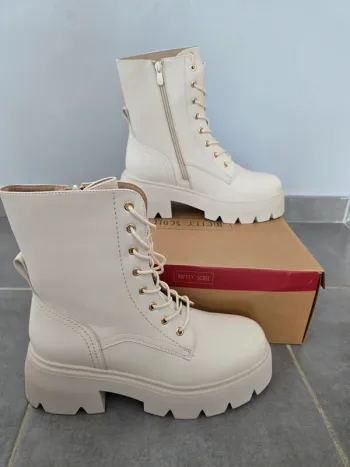 Bottines beige
