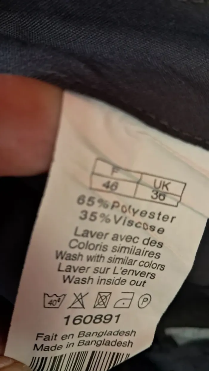 Pantalon ville T46 neuf gris anthracite - photo numéro 6