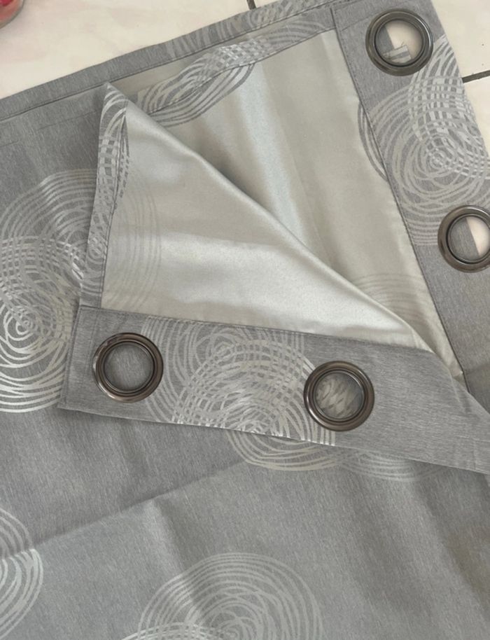 Double rideau gris - photo numéro 3