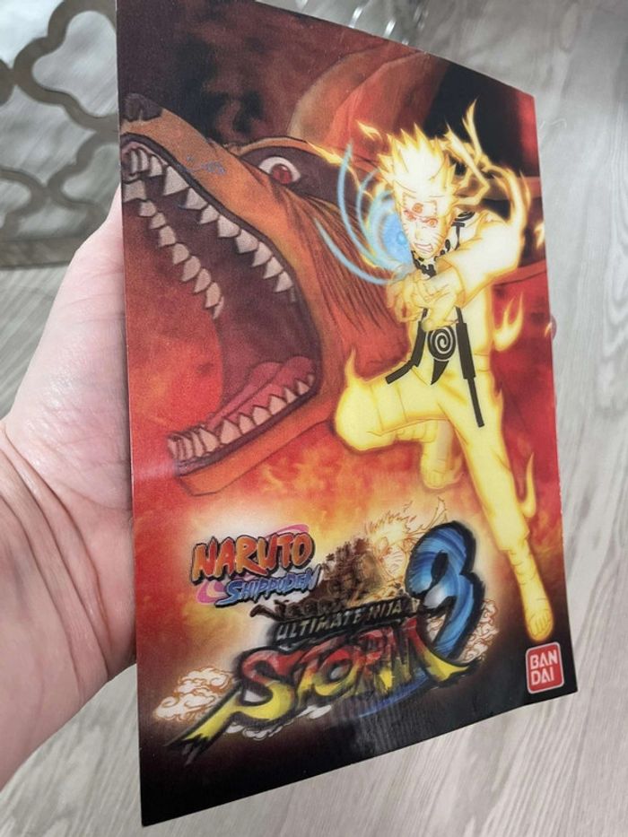 Carte Publicitaire en Relief Naruto Storm 3 XBOX 360 PS3 Playstation - photo numéro 3