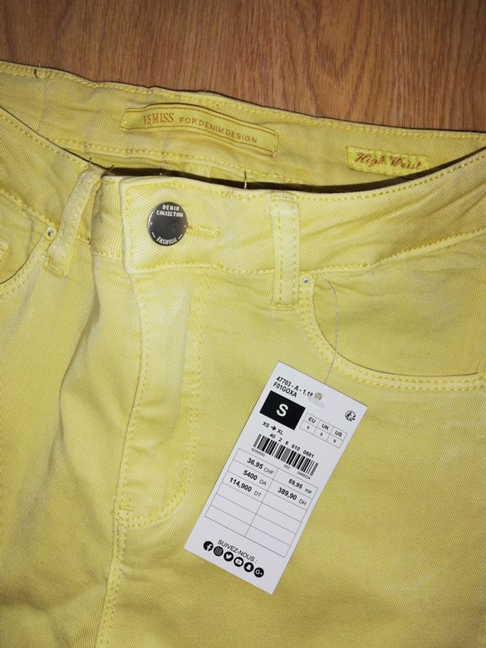 Jegging jaune gemo 36 neuf collection 2019 - photo numéro 3