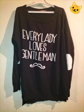 Pull noir cache cache taille 2