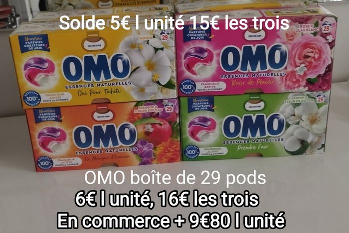 Omo lot de 3 (4€l unité)