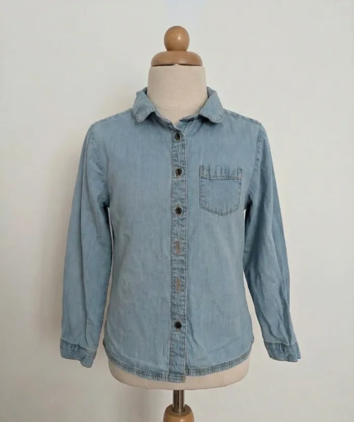 Chemise en Jean Bleu Clair Tape à l'Oeil (TAO) - Taille 5 Ans (110 cm)