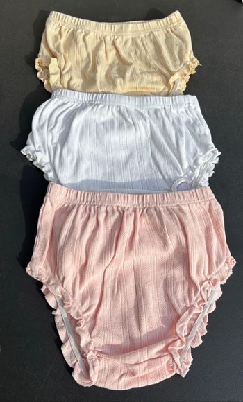 Lot 3 bloomers coton 36 mois fille