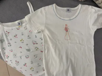 2 maillots de corps 12 ans petit bateau