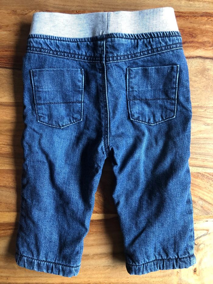 Pantalon dessus jean avec intérieur polaire bébé garçon Tex Baby taille 6 mois - photo numéro 4