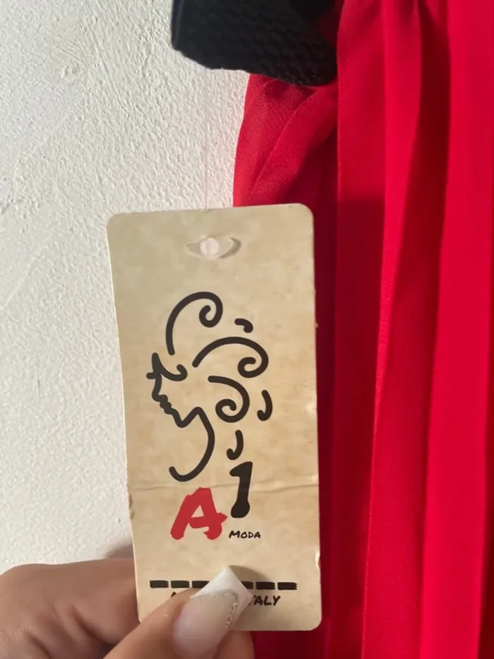 Jupe fluide rouge 754 - photo numéro 4