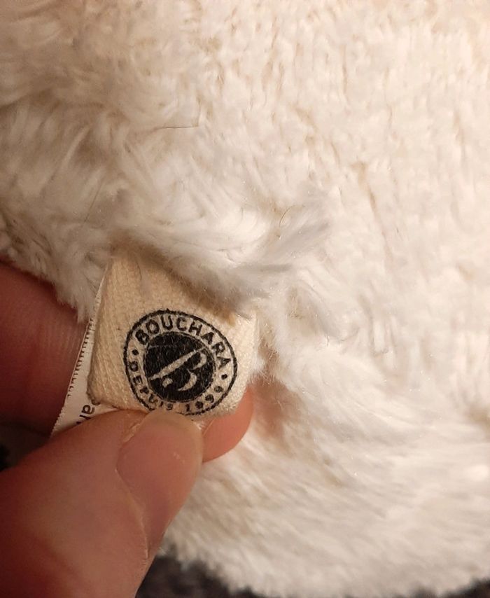 Peluche chien blanc - photo numéro 5