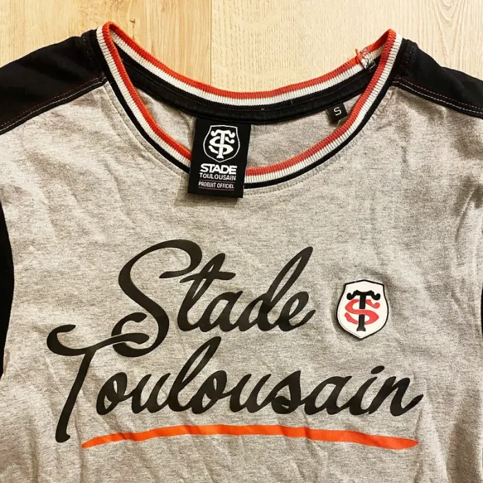 Stade Toulousain Rugby Top 14 T-Shirt Gris Officiel Club Homme Exclusif Boutique (Taille S) - photo numéro 3
