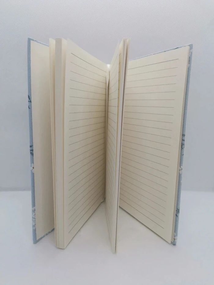 Carnet A5 fleurs bleues - photo numéro 2