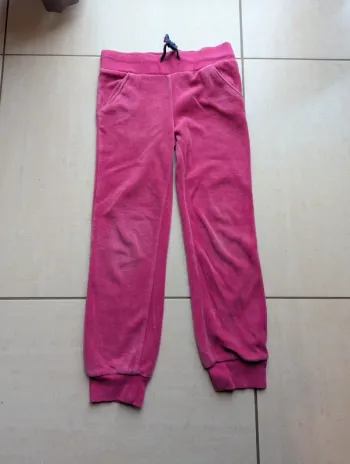Pantalons jogging velours rose orchestra 5 ans