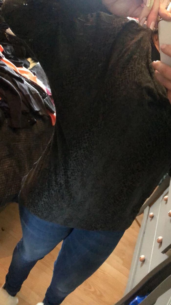 Pull taille 5 gris et noir - photo numéro 4