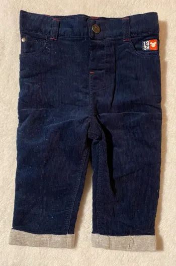 Pantalon bleu doublure Mickey Mouse 6 mois Disney Baby Orchestra bébé garçon
