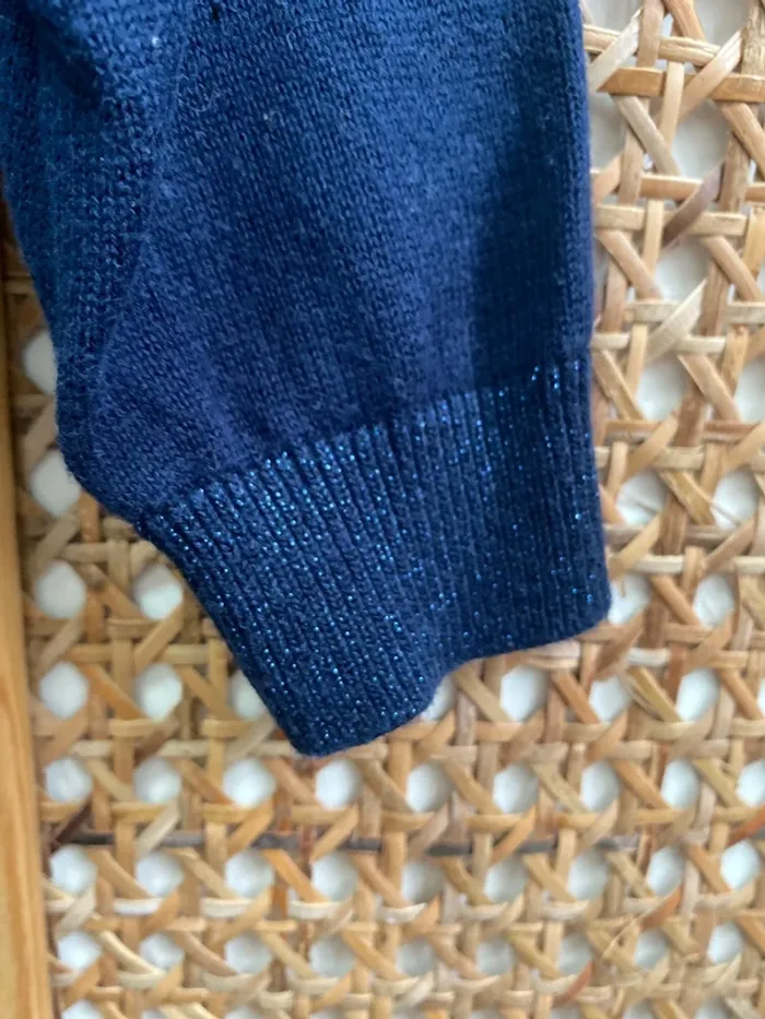 Gilet pailleté bleu - photo numéro 4