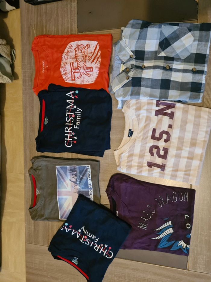 Lots 7 tee-shirts  garçon 10 ans