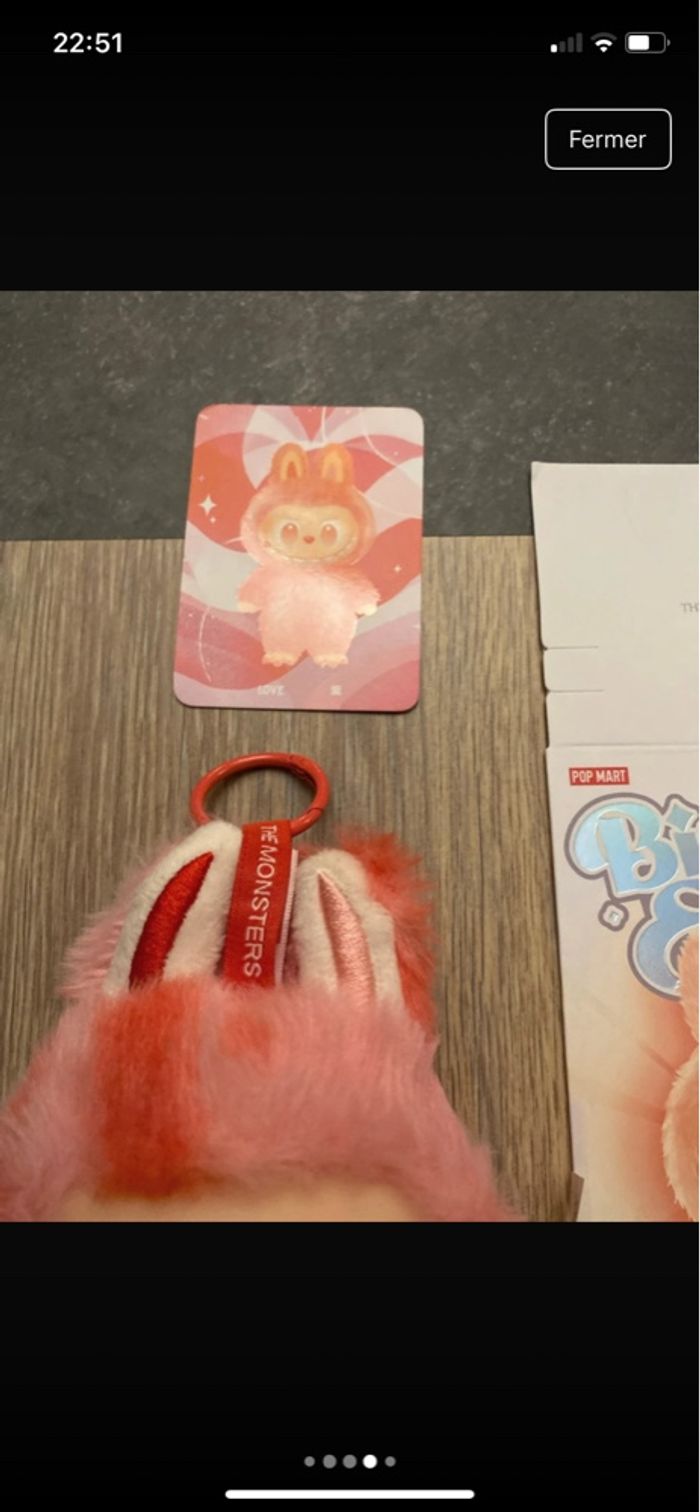 Labubu neuf sous blister V3 Love - photo numéro 2