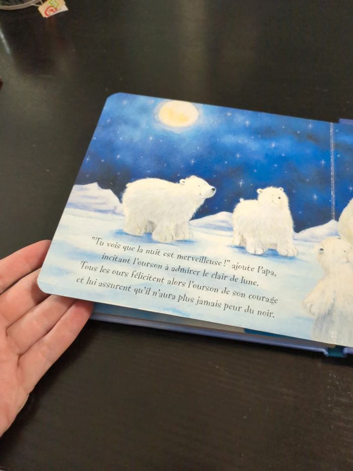 Livre l'ourson des neiges sur la peur du noir - photo numéro 2