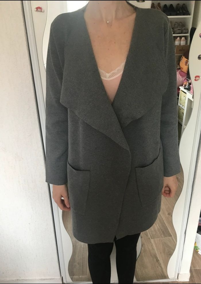 Gilet avec poche, gris, Sud Express , taille Unique - photo numéro 2
