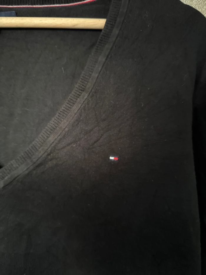 Pull col V Tommy Hilfiger homme – noir – Taille XXL – Très bon état - photo numéro 3