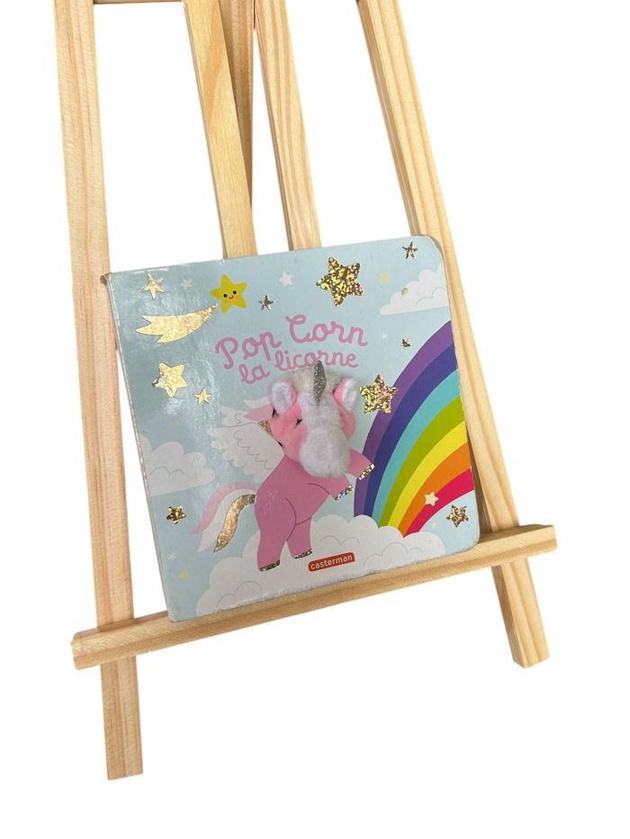 Livre marionnettes Pop Corn la Licorne