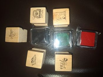 Lot 5 tampon et 3 encreur