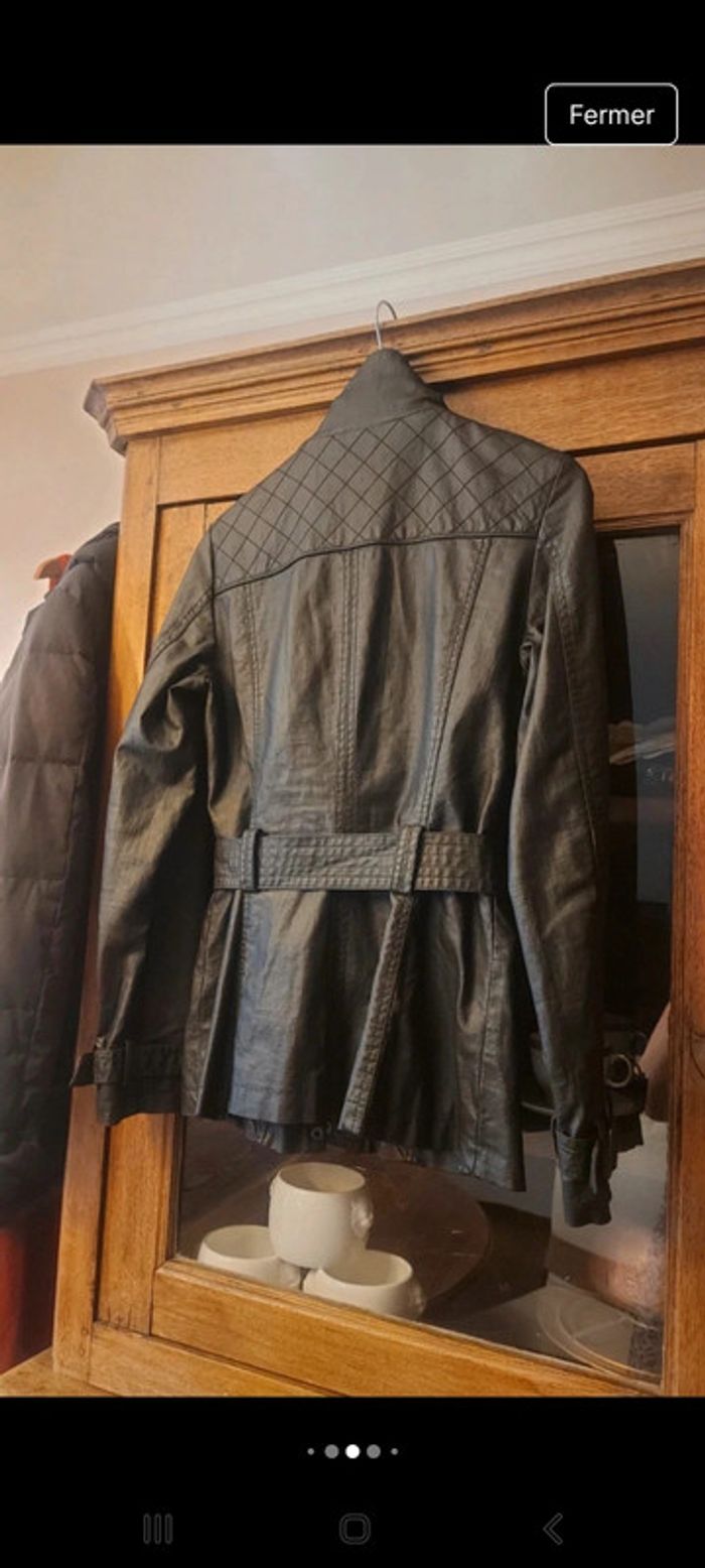 Veste impermeable noire doublé  Esprit fr 36 - photo numéro 5