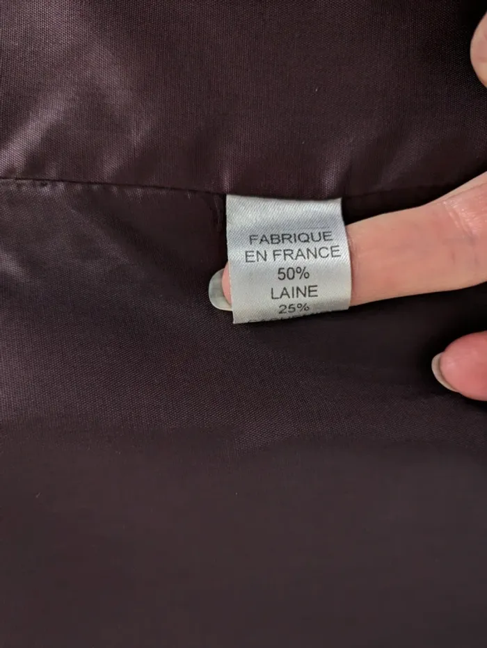 Veste marine en laine et cachemire - Wool and Cashmere - taille 46 - photo numéro 6
