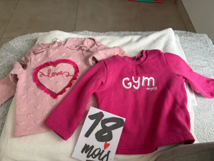 Lot 4 pull 18 mois bébé fille - photo numéro 2