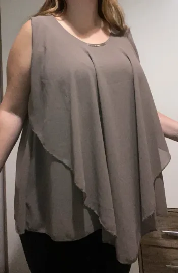 Blouse fluide marron