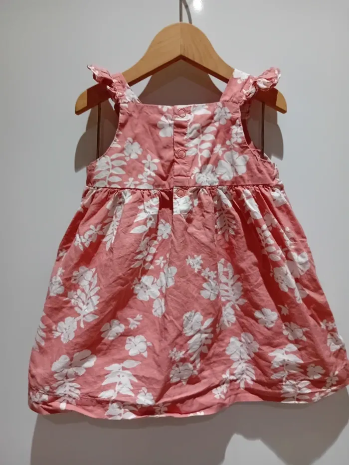 Robe courte d'été sans manches motif fleuri - photo numéro 2
