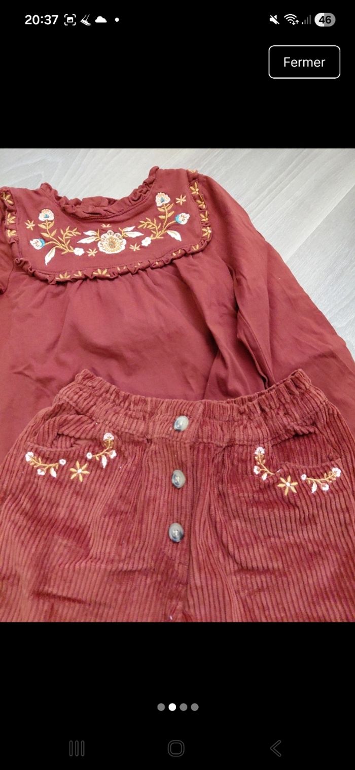 Ensemble sergent major taille 6ans short et tee shirt d hiver 7 ans - photo numéro 2