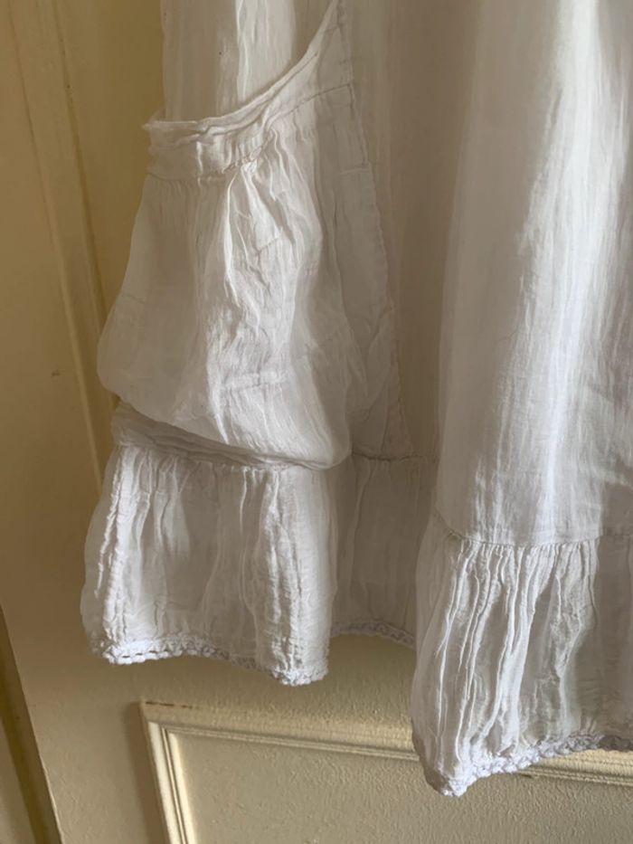 Robe bustier blanche cache-cache T38 - photo numéro 3