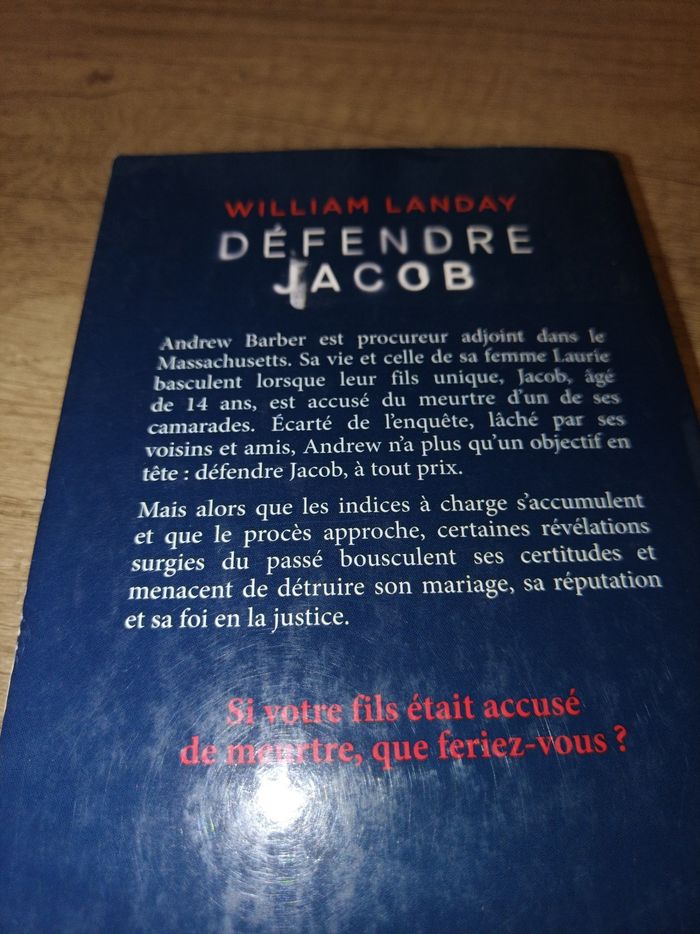 Défendre Jacob par William Landay - photo numéro 2