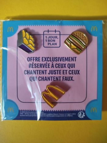 Pin's McDonald's - Pochette de 3