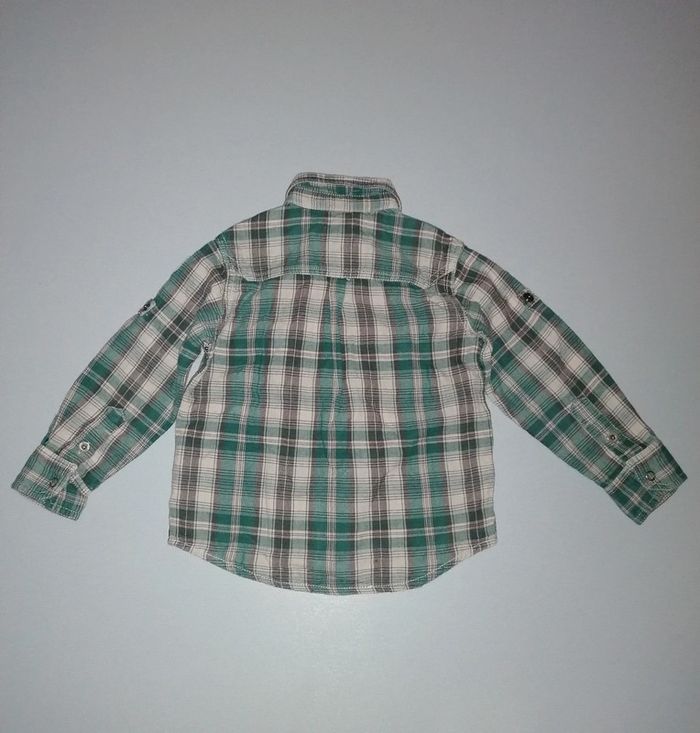 Chemise kaki vert beige 3ans-96cm - photo numéro 4