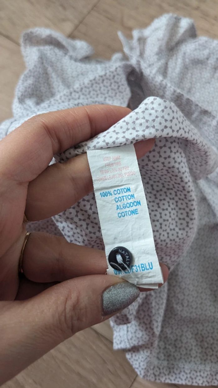 Blouse manches longues Natalys 12 mois - photo numéro 7