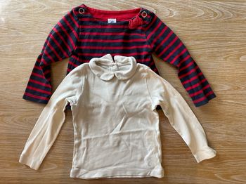 Lot 2 Hauts à manches longues  