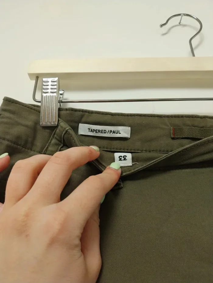 Pantalon cargo à poches kaki Jack & Jones 42 - photo numéro 3