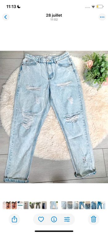 Jean bleu clair destroy