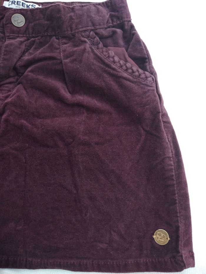 Jupe velours bordeaux 8 ans - photo numéro 3