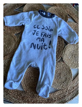 Pyjama velours 😍 6 mois - Mots d’enfants