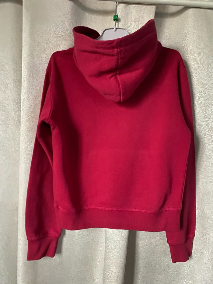 Pull sweat à capuche rouge framboise 9-10 ans Champion - photo numéro 2