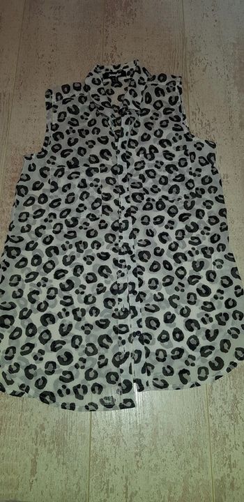 Haut sans manches léopard