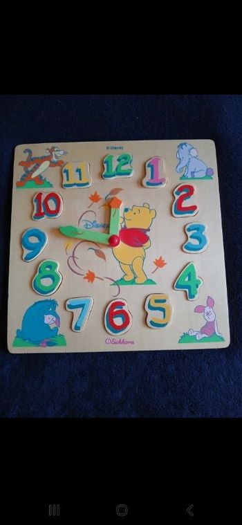 Planche éducative enfant Winnie l'ourson